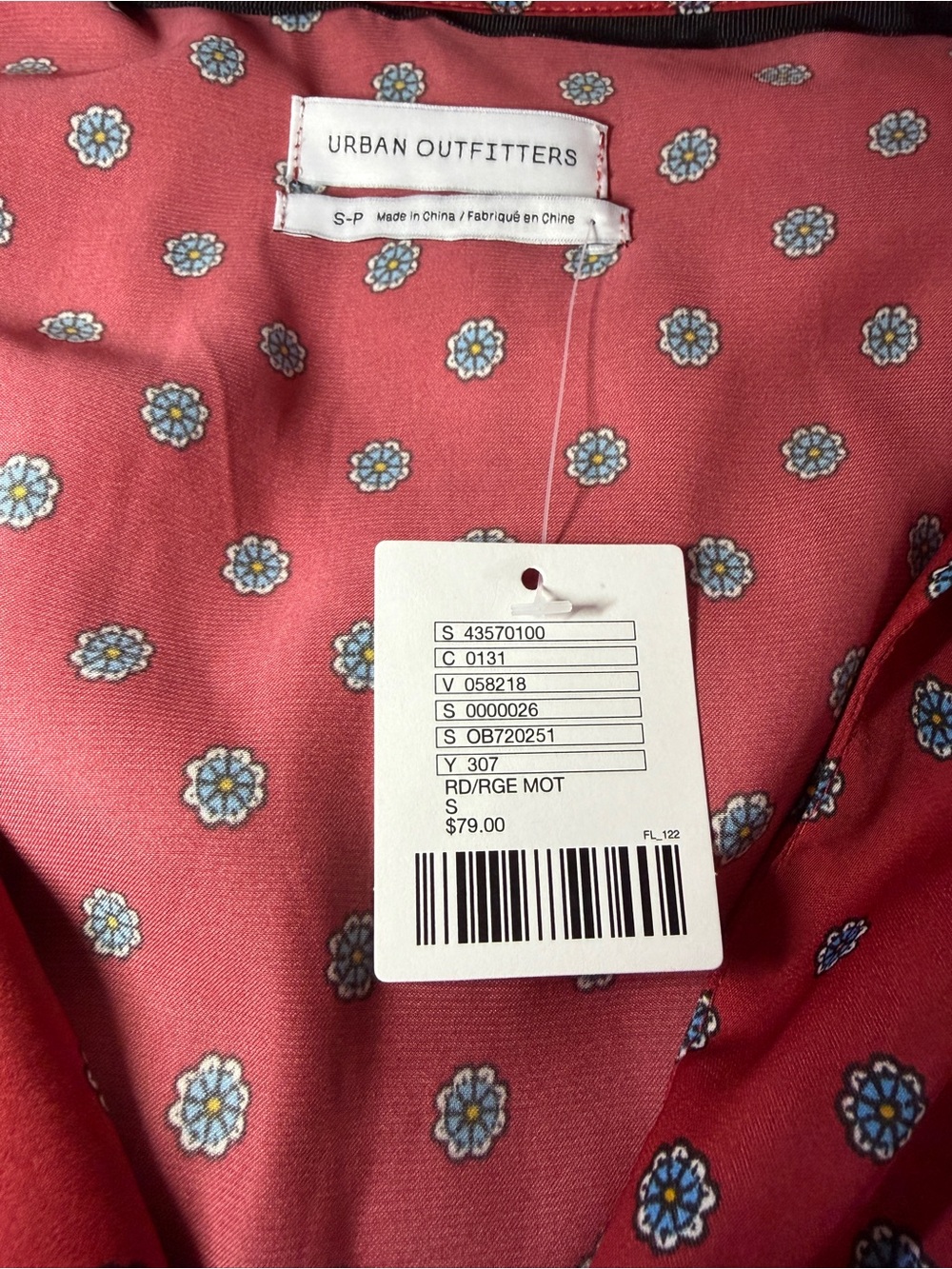 NWT Urban Outfitters S-P Red Floral V-Neck Jumpsuit Short Sleeve Tie Belt Boho - Picture 6 of 11
